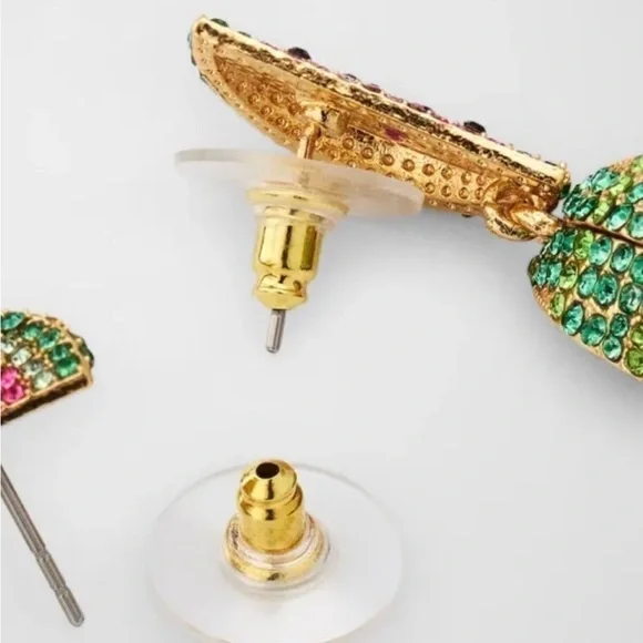 One in a Melon Watermelon Statement earrings. - Picture 2 of 4